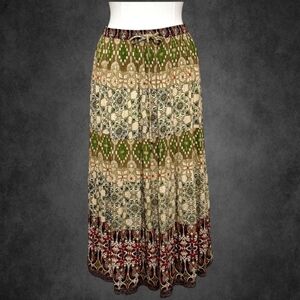Vintage Notations 90s Peasant Bohemain Broom Skirt